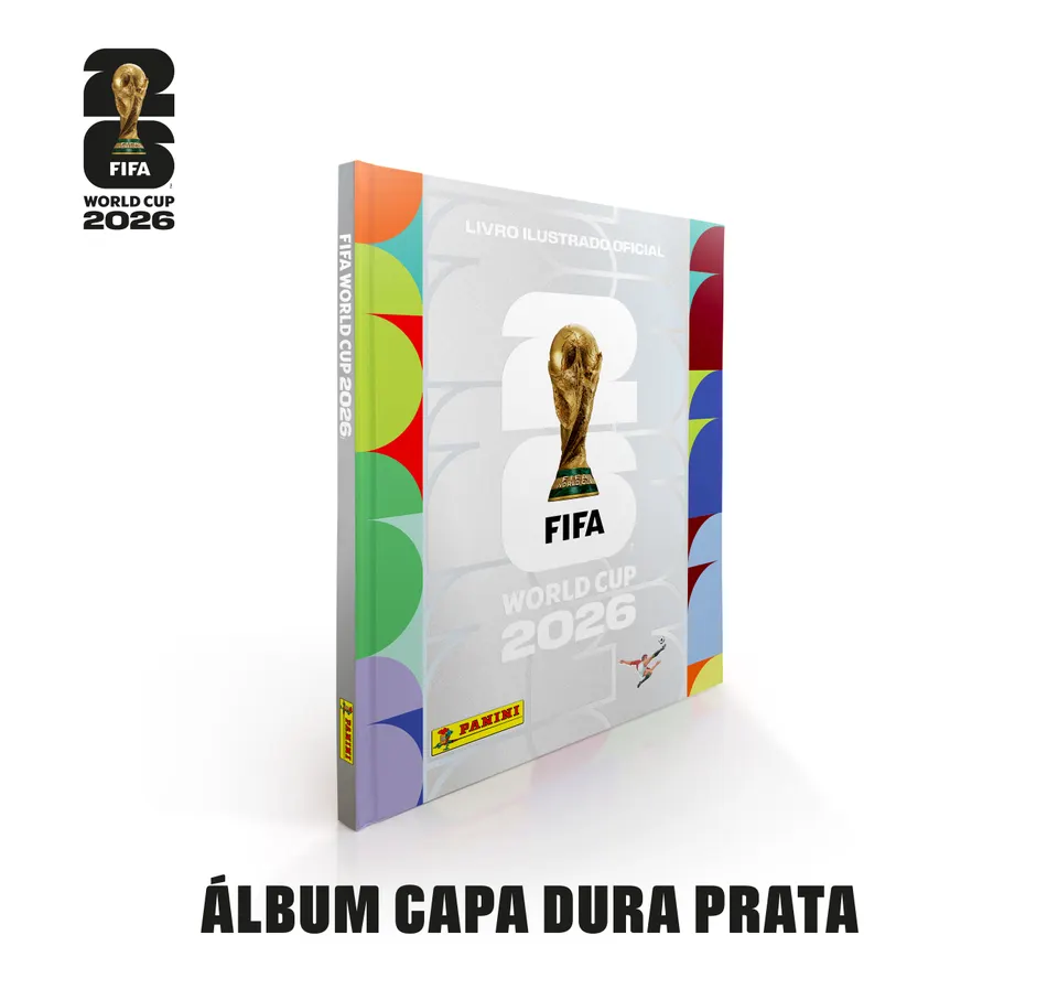 Álbum Copa do Mundo 2026 - Capa Dura Prata